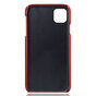 Duo Cardslot Wallet Portefeuille la coque compatible avec iPhone 11 - Protection Rouge