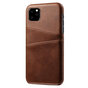 Coque iPhone 11 Pro Portefeuille Portefeuille en Cuir - Protection Marron