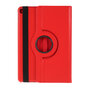 Coque iPad 10.2 pouces en cuir textur&eacute; Litchi avec coque - Standard de protection rouge