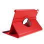 Coque iPad 10.2 pouces en cuir textur&eacute; Litchi avec coque - Standard de protection rouge