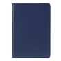 Coque iPad 10.2 pouces en cuir textur&eacute; Litchi avec coque - Standard de protection bleu