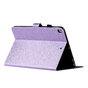 Housse de protection brillante &agrave; paillettes flash en cuir PU compatible avec iPad 10,2&quot; &amp; iPad Air 3 10,5&quot; (2019) &amp; iPad Pro 10,5&quot; (2017) - Violet