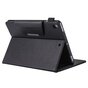 &Eacute;tui De Couverture De Portefeuille De Portefeuille Avec Fermeture En M&eacute;tal Et Fente Pour Stylo compatible avec iPad 10,2&quot; &amp; iPad Air 3 10,5&quot; (2019) &amp; iPad Pro 10,5&quot; (2017) - Noir