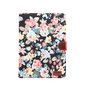 Housse Etui Flowerprint Motif De Tissu De Fleur En Cuir Artificiel iPad 10.2 Pouces - Noir