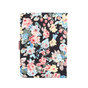 Portefeuille Portefeuille Portefeuille &Eacute;tui Fleur Imprim&eacute; Tissu Floral Mod&egrave;le Faux Cuir compatible avec iPad 10,2 Pouces - Noir