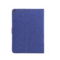 Wallet Wallet Sleeve Case Jeans tissu imprim&eacute; Cuir artificiel pour iPad 10.2 pouces - Bleu