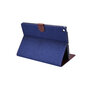 Wallet Wallet Sleeve Case Jeans tissu imprim&eacute; Cuir artificiel pour iPad 10.2 pouces - Bleu