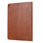 Etui Portefeuille Avec Porte-Stylo En Cuir Artificiel Pour iPad 10.2 Pouces - Marron