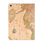 Housse Etui En Cuir Artificiel Motif Carte du Monde pour iPad 10.2 pouces - Marron Clair