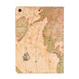 &Eacute;tui De Couverture Portefeuille Portefeuille Faux Cuir Mod&egrave;le De Carte Du Monde compatible avec iPad 10,2 Pouces - Marron Clair