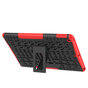 Profil De Pneu Poign&eacute;e De Couverture B&eacute;quille En Plastique TPU compatible avec iPad 10,2 Pouces - Rouge