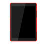 Profil De Pneu Poign&eacute;e De Couverture B&eacute;quille En Plastique TPU compatible avec iPad 10,2 Pouces - Rouge