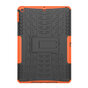 Profil De Pneu Poign&eacute;e De Couverture B&eacute;quille En Plastique TPU compatible avec iPad 10,2 Pouces - Orange