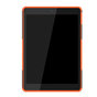 Profil De Pneu Poign&eacute;e De Couverture B&eacute;quille En Plastique TPU compatible avec iPad 10,2 Pouces - Orange
