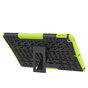 Profil de pneu compatible avec iPad 10,2 pouces Coque en polycarbonate TPU avec b&eacute;quille - Vert Noir