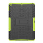 Profil de pneu compatible avec iPad 10,2 pouces Coque en polycarbonate TPU avec b&eacute;quille - Vert Noir