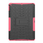 Profil De Pneu Poign&eacute;e De Couverture B&eacute;quille En Plastique TPU compatible avec iPad 10,2 Pouces - Rose