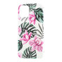 Coque Coque Fleurs Feuilles Fleurs Nature TPU Flexible Absorbant les Chocs compatible avec iPhone 11 - Rose