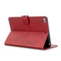 &Eacute;tui De Couverture De Portefeuille De Portefeuille En Cuir Faux Avec Support compatible avec iPad Mini 1 2 3 4 5 - 7,9 Pouces - Rouge
