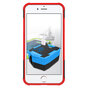 Coque de protection antichoc la coque compatible avec iPhone 7 Plus 8 Plus - Rouge
