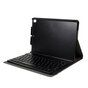 Clavier en cuir Bluetooth sans fil 2 en 1 compatible avec iPad 10.2 et &agrave; l&#039;iPad Air 3 10,5 pouces (2019) et &agrave; l&#039;iPad Pro 10,5 pouces (2017) - Noir QWERTY