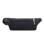 Sac Banane En Toile D&eacute;contract&eacute;e Sac De Taille De Voyage En Plein Air Sac &Agrave; Bandouli&egrave;re - Noir