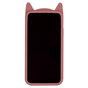 Coque Silicone iPhone 11 Chaton 3D - Protection Rose