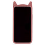 Coque iPhone 11 Pro Max Silicone Chaton 3D - Protection Rose