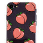 Coque en TPU Peaches compatible avec iPhone 7 8 SE 2020 SE 2022 - Rose Transparent Flexible