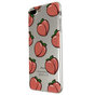 Coque en TPU Peaches compatible avec iPhone 7 Plus 8 Plus - Rose Transparent Flexible