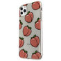 Coque en TPU Peaches compatible avec iPhone 11 Pro Max - Rose Transparent Flexible