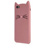 Chat Mignon compatible avec iPhone 6 Plus 6s Plus Coque en Silicone 3D - Protection Rose
