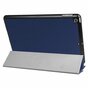 Just in Case &Eacute;tui &agrave; trois volets avec fonction veille et r&eacute;veil compatible avec iPad 9.7 2017 2018 - Bleu fonc&eacute;