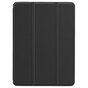 Just in Case Housse en cuir &agrave; trois volets pour iPad Air 3 10,5 pouces 2019 - Boucle de rangement pour stylet de protection standard noire