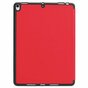 Just in Case Housse en cuir &agrave; trois volets pour iPad Air 3 10,5 pouces 2019 - Boucle de rangement pour stylet de protection standard rouge