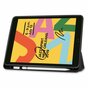 Just in Case Tri-Fold Housse standard compatible avec Apple iPad 10.2 Housse avec support compatible avec Apple Pencil - Noir