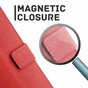 Just in Case Portefeuille en Cuir compatible avec iPhone 11 Pro Case - Cartes Rouges Bills