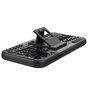 Coque en plastique antichoc et TPU absorbant les chocs compatible avec iPhone 12 et iPhone 12 Pro - noir