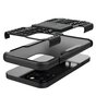 Coque en plastique antichoc et TPU absorbant les chocs compatible avec iPhone 12 et iPhone 12 Pro - noir