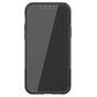 Coque en plastique antichoc et TPU absorbant les chocs compatible avec iPhone 12 et iPhone 12 Pro - noir