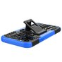 Coque TPU absorbant les chocs compatible avec iPhone 12 et &agrave; l&#039;iPhone 12 Pro - noir avec bleu
