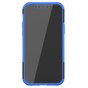 Coque TPU absorbant les chocs compatible avec iPhone 12 et &agrave; l&#039;iPhone 12 Pro - noir avec bleu