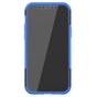 Coque en TPU antichoc antichoc pour iPhone 12 et iPhone 12 Pro - Noire avec Bleu