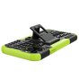 Coque TPU absorbant les chocs compatible avec iPhone 12 et &agrave; l&#039;iPhone 12 Pro - noir avec vert