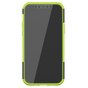 Coque TPU absorbant les chocs compatible avec iPhone 12 et &agrave; l&#039;iPhone 12 Pro - noir avec vert