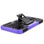 Coque TPU absorbant les chocs compatible avec iPhone 12 et &agrave; l&#039;iPhone 12 Pro - noir avec violet