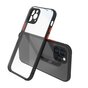 Coque en plastique transparent compatible avec iPhone 12 et &agrave; l&#039;iPhone 12 Pro - transparente avec du noir