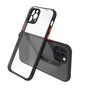 Coque en transparent pour iPhone 12 et iPhone 12 Pro - transparente avec du noir