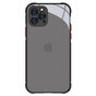 Coque en plastique transparent compatible avec iPhone 12 et &agrave; l&#039;iPhone 12 Pro - transparente avec du noir