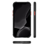 Coque en plastique transparent compatible avec iPhone 12 et &agrave; l&#039;iPhone 12 Pro - transparente avec du noir